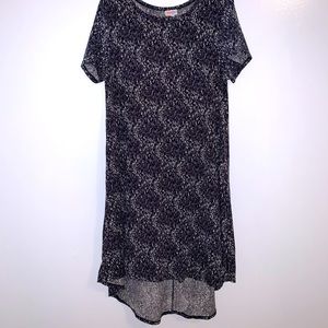 LulaRoe Black and White Large Carly Dress